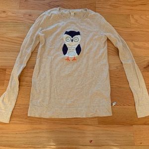 J.Crew Tan Owl Sweater